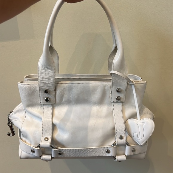 Juicy couture white leather shoulder bag - Picture 2 of 16